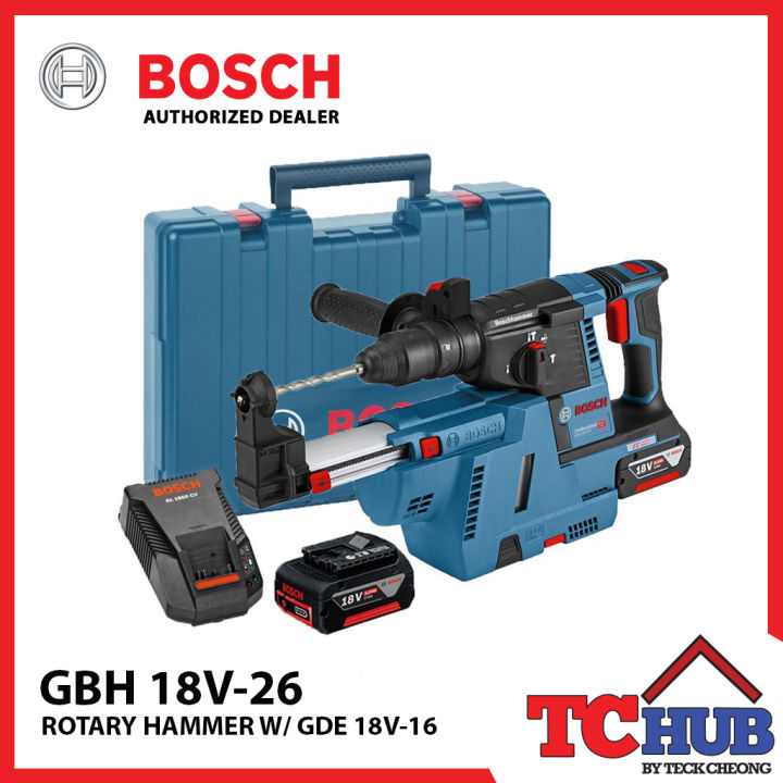 Bosch GBH 18V 26 GDE 18V 16 Rotary Hammer Kit Lazada Singapore