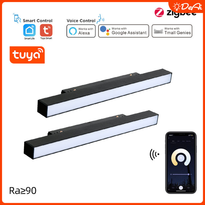 Magnetic Track Light Tuya Zigbee Smart Recessed Rail Lighting Dimmable