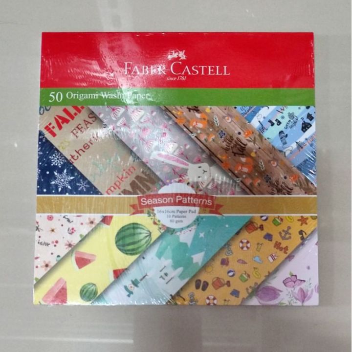 Kertas Lipat Origami Motif 16X16 Faber Castell 500700 50 Lembar