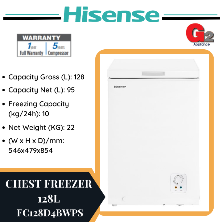 Hisense Chest Freezer L Fc D Bwps Ready Stock Hisense Warranty