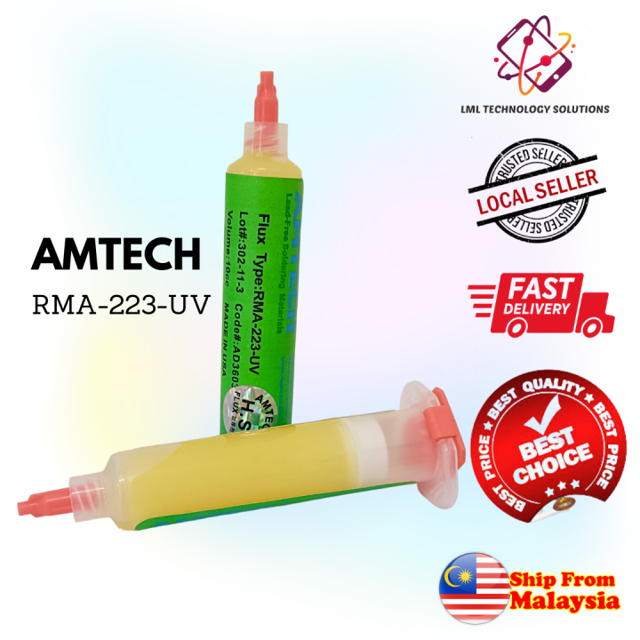 LML AMTECH RMA 223 UV Soldering Flux Paste 10CC Lazada