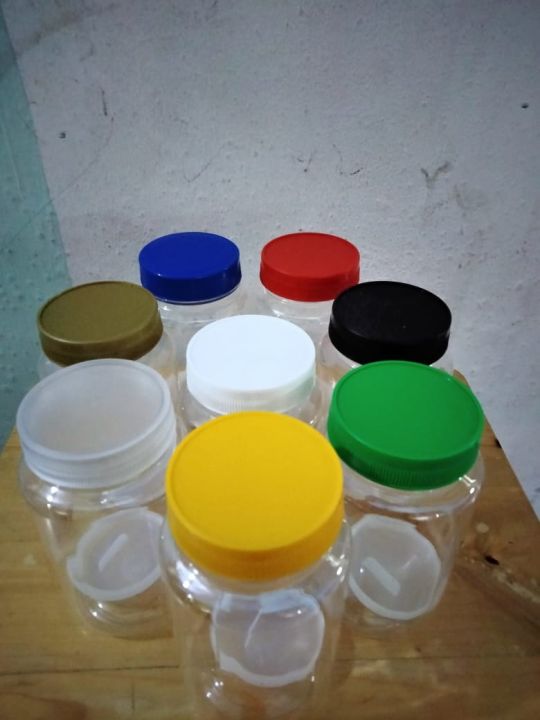 Toples Plastik Bening 320ml Bulat Isi 10 Pcs Toples Bawang Toples