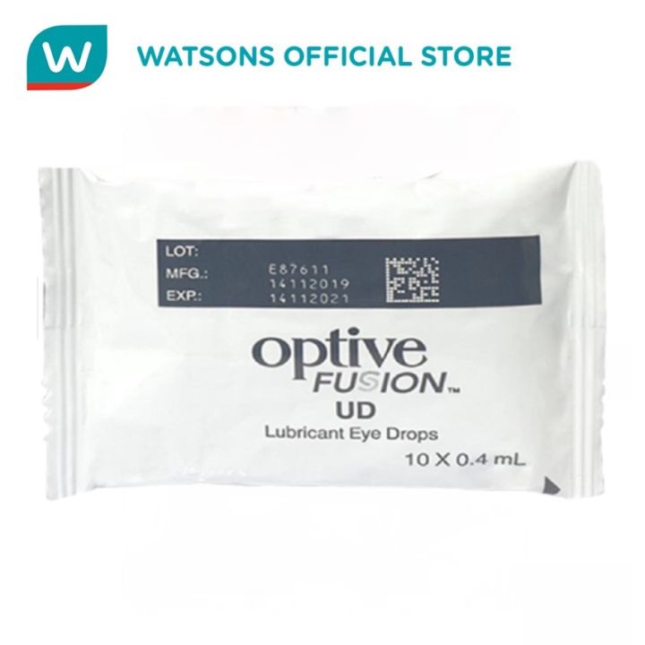 OPTIVE FUSION UD Sterile Lubricant Eye Drops Preservative Free 30 X 0