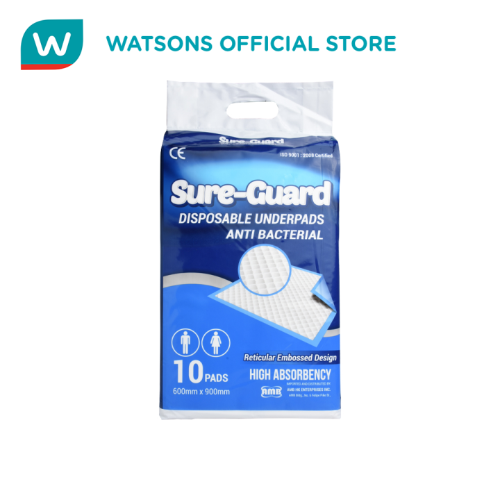 Sure Guard Disposable Underpads Anti Bacterial S Lazada Ph