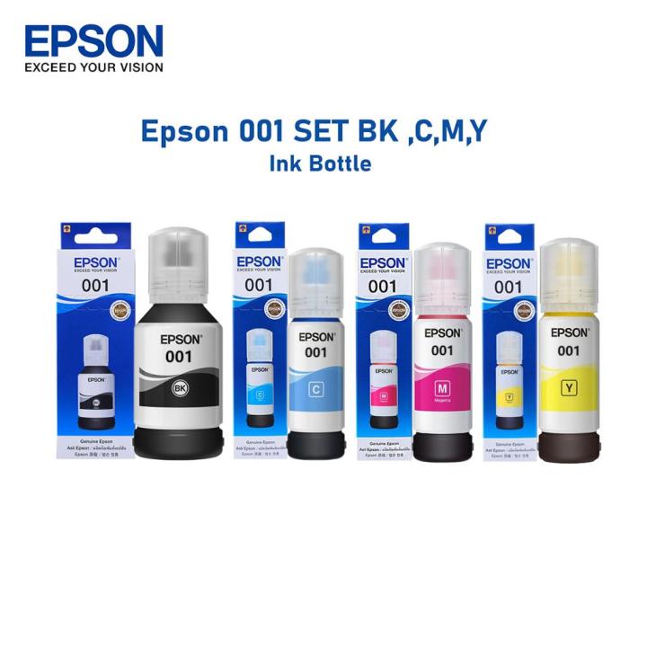 Epson Ink Bottle 127ml Pigment Black 70ml Magenta Cyan Yellow Epson