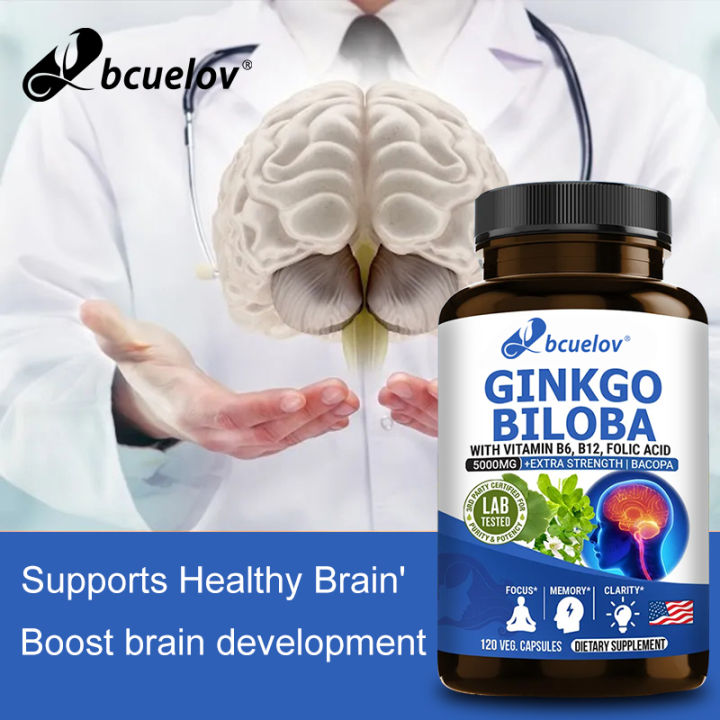 Ginkgo Biloba Supplement With Vitamins B B Brain Memory Mental