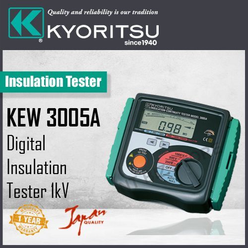 Kyoritsu Insulation Continuity Tester Model 3005A Lazada PH