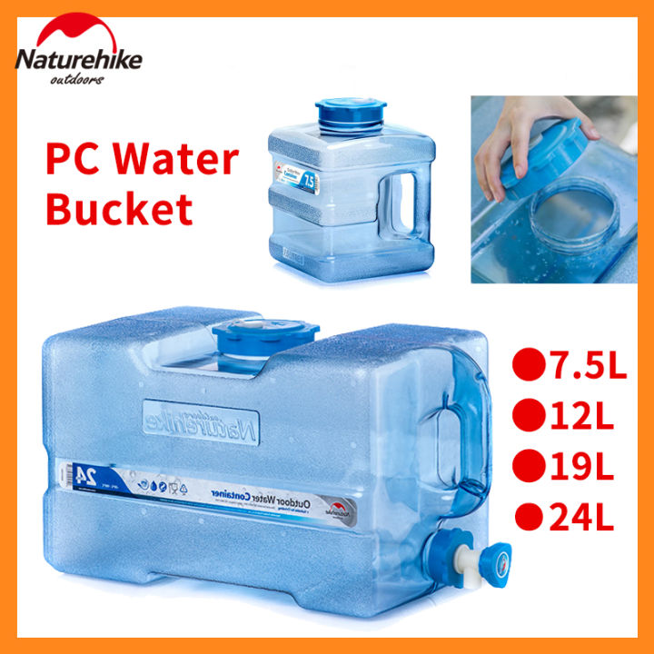 Naturehike High Capacity Water Tank Outdoor Camping PC Water Box 12L