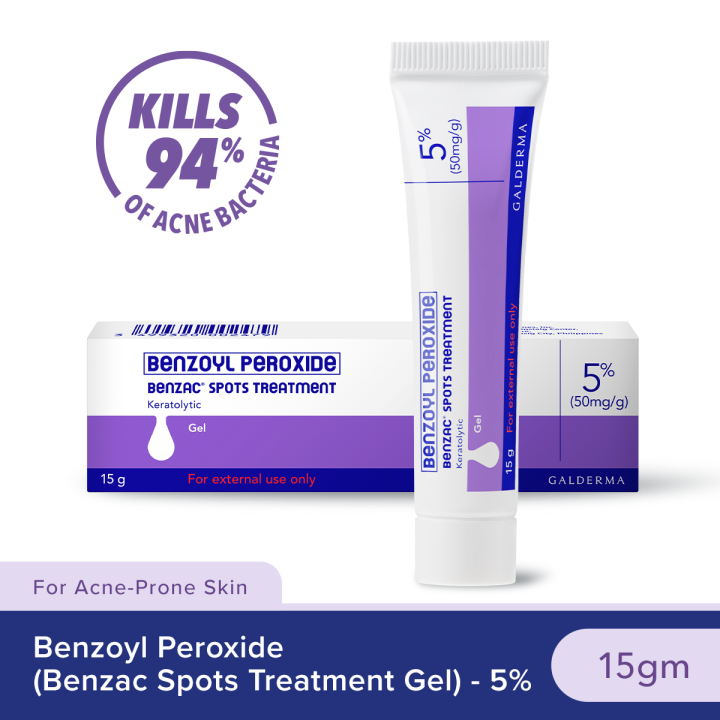 Benzac Benzoyl Peroxide Spots Treatment Gel 5 15gm Anti Acne Pimple