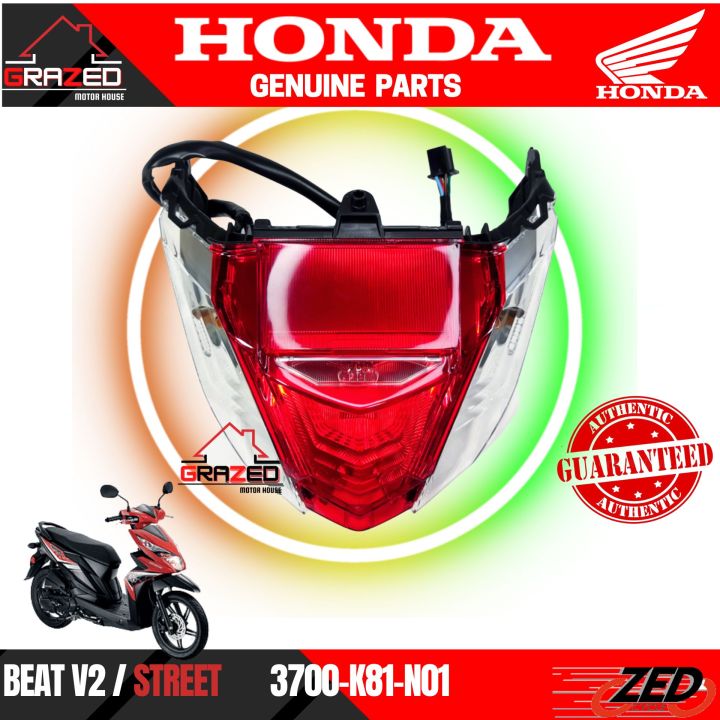 TAIL LIGHT ASSEMBLY For Honda Beat FI V2 Beat Street HONDA GENUINE