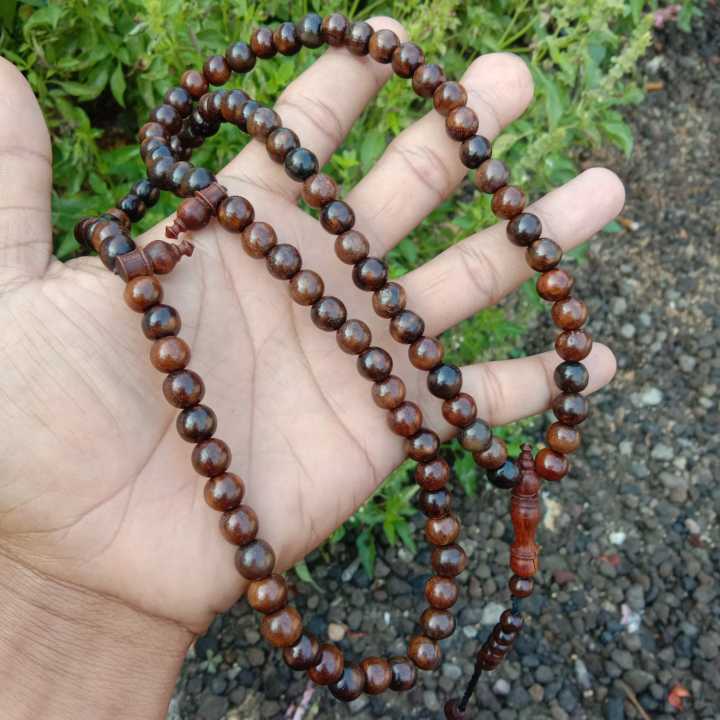 Tasbih Butir Kayu Gaharu Kalimantan Super Mm Lazada Indonesia