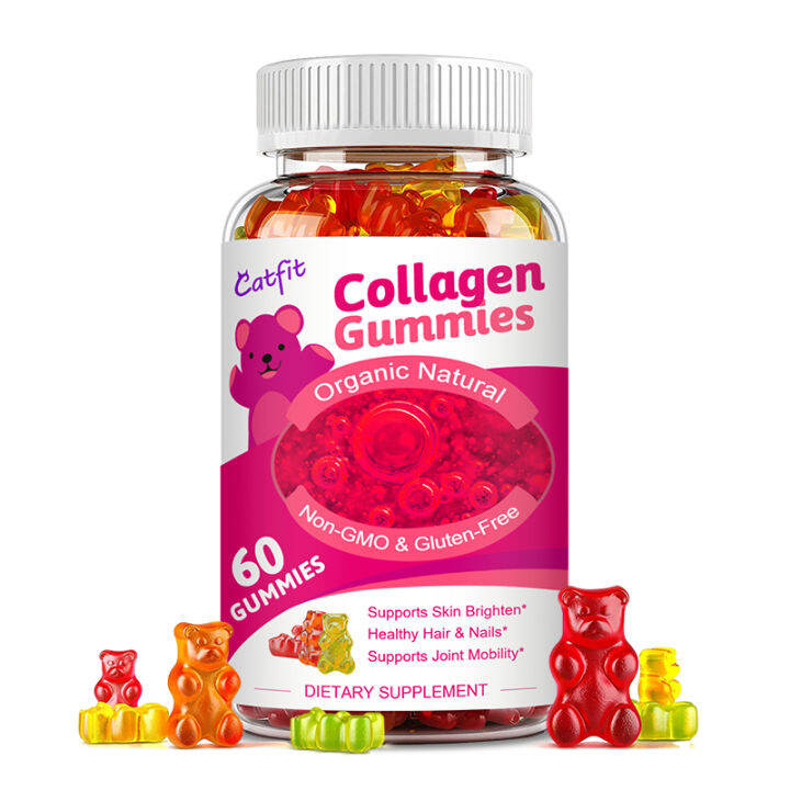 Collagen Enzyme Gummies With Biotin For Hair Growth Skin Care Anti