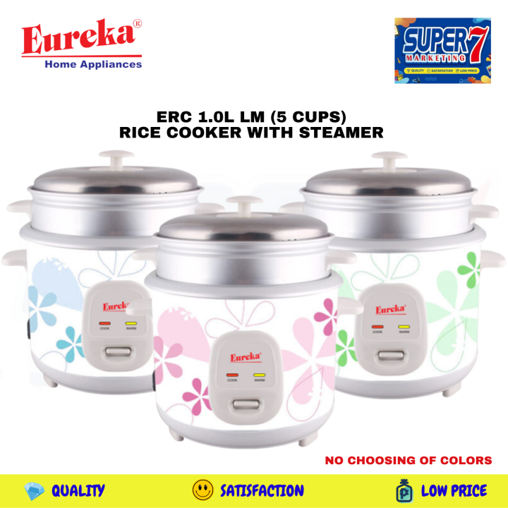 Eureka Erc L Lm Erc L Sb Cups Rice Cooker With Steamer