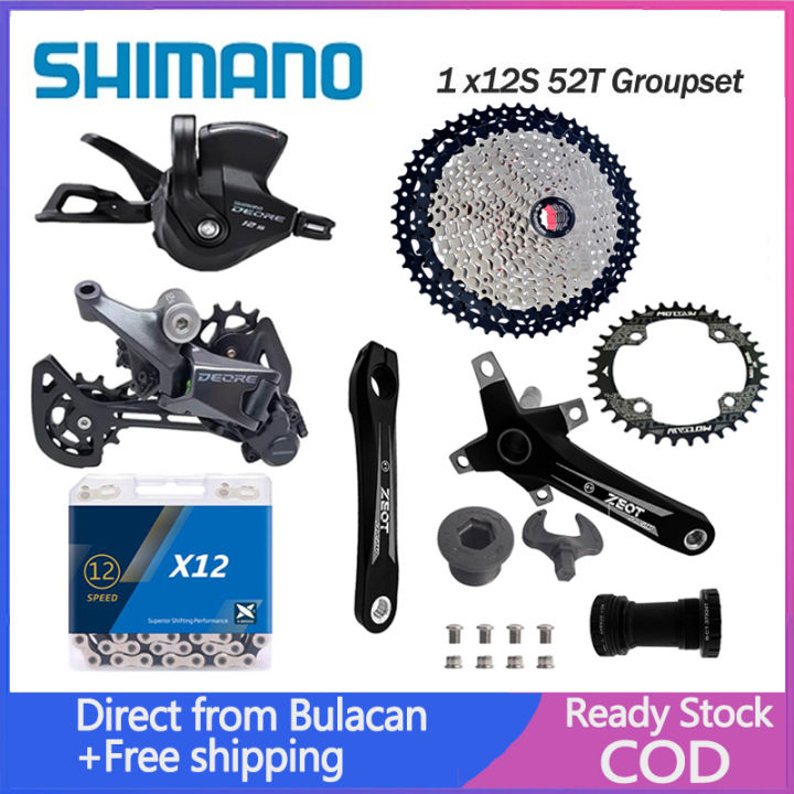 SHIMANO Deore M6100 1X12 Speed Groupset ZEOT 170MM Hollowtech Crankset