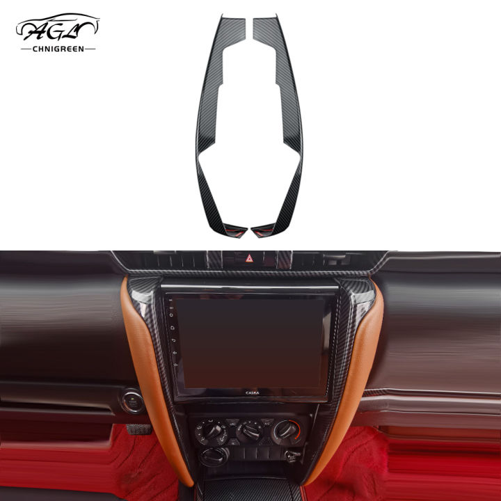 Pcs Abs Carbon Fiber Color Interior Center Console Decorative Trim For