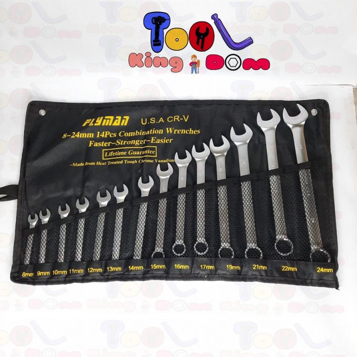 Flyman Pcs Combination Wrench Set Mm Lazada Ph