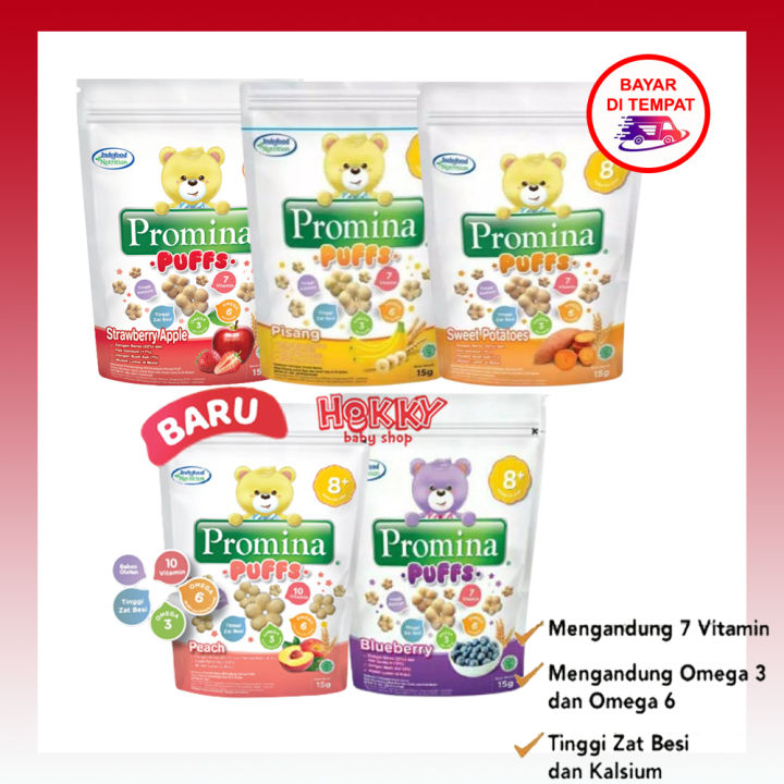 Promina Puff Cemilan Snack Bayi Gr Usia M Rasa Strawberry Apple