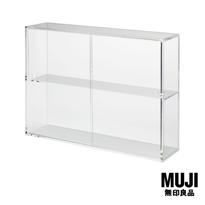 Muji Acrylic Display Case With Sliding Doors