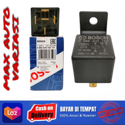 Relay Bosch Kaki Original V V Klakson Lampu Amplifier Alarm