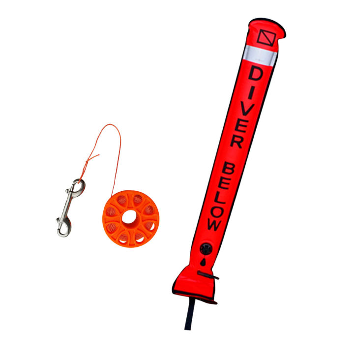 Zyaire Scuba Diving Diver Below Reflective Surface Marker Buoy Smb