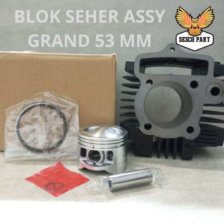 BLOK SEHER ASSY GRAND BORE UP 53 MM CYLINDER BORING SET ASSY KOMPLIT