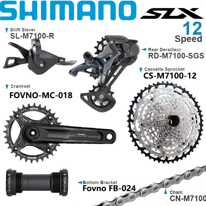 Shimano Slx M Groupset X Speed Mountain Bicycle Fovno Crankset