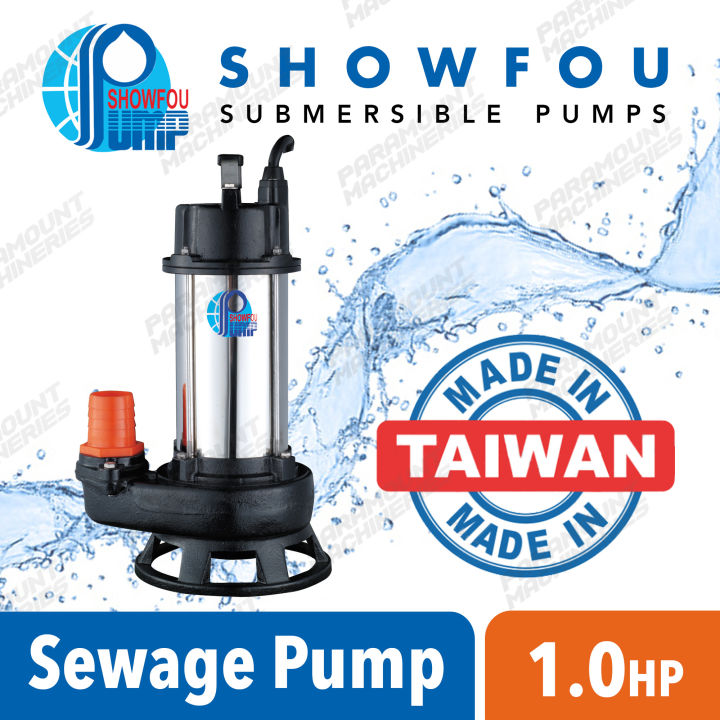 Showfou SS 112D Submersible Sewage Pump For Dirty Water 1HP Paramount