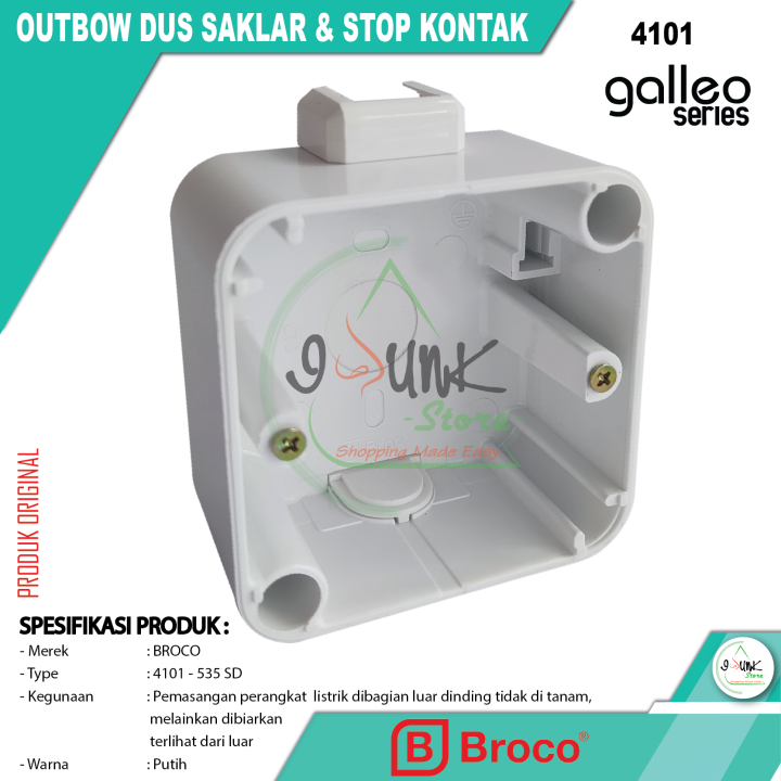 Outbow Dus Saklar Stop Kontak Galleo Series Broco Lazada