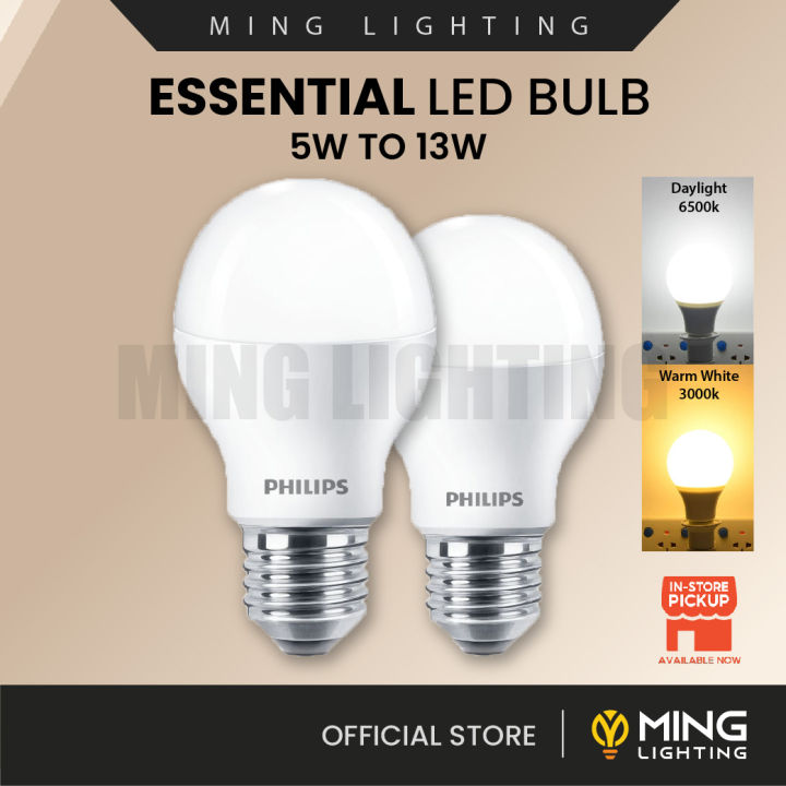 SIRIM Philips Essential LED E27 Bulb 5W 7W 9W 11W 13W Energy Saving