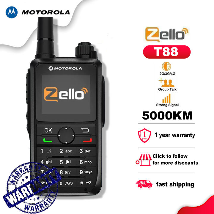 Motorola Radio Walkie Talkie Long Range 5000KM Unlimited T88 Global PTT