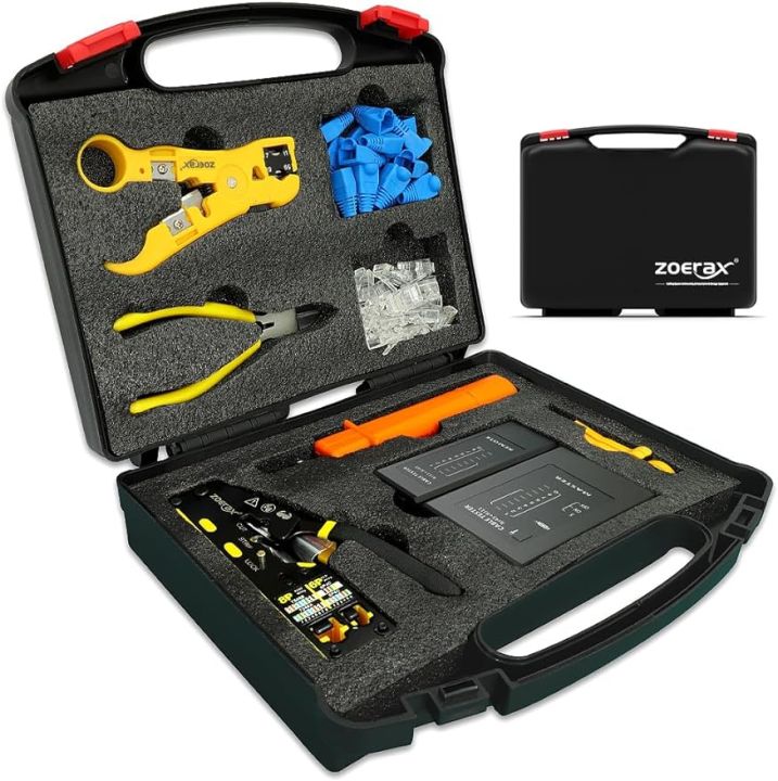 Zoerax Professional Network Tool Kit In Rj Crimp Tool Kit Pass