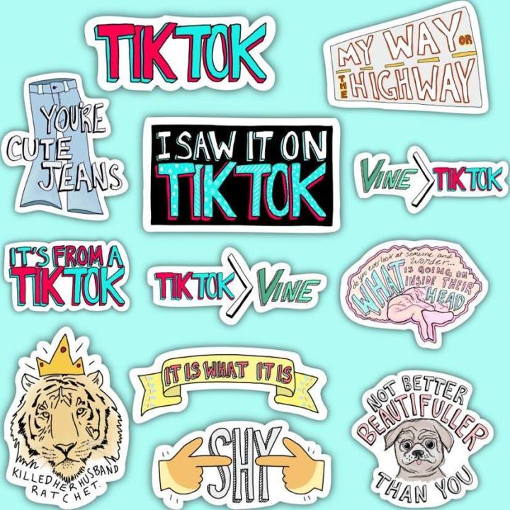 Sticker Aesthetic Stiker Tumblr Aesthetic Case Handphone Laptop Tik Tok