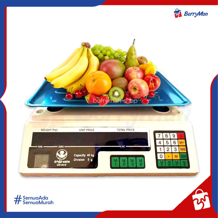 Timbangan Buah Digital Kg Digital Computing Scale Double Display