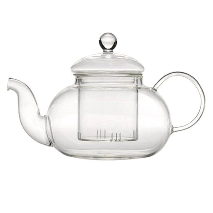 Heat Resistant Glass Teapot Filter Tea Set Six Person Pot Borosilicate