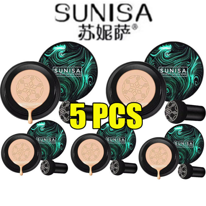 5pcs Sunisa Air Cushion CC Cream Original Sale SPF 20g With Sponge