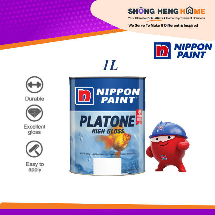 1L Nippon Wood Metal Paint Platone High Gloss COLOR OPTION Lazada