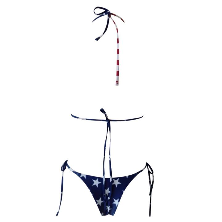 Simba Ph Simba Ph Women S Y American Flag Print High Cut Leg Bikini Set