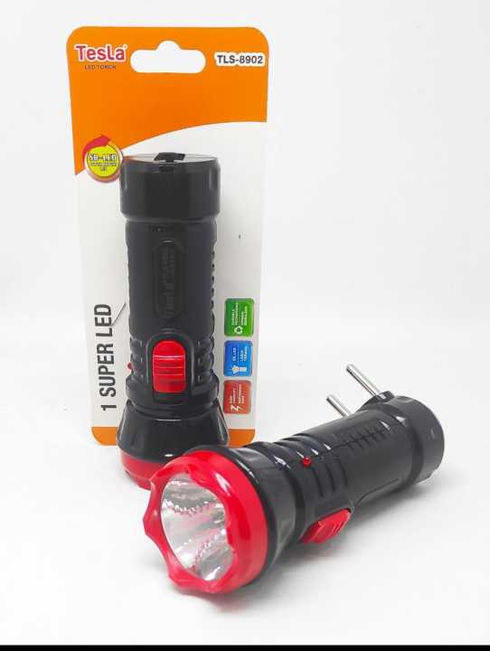 Senter Tangan Rechargeable Flashlight Led Tesla Tls Emergency By