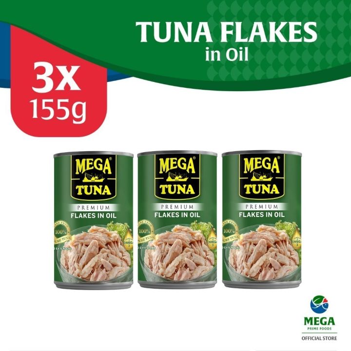 Mega Tuna Flakes In Oil Easy Open Can 155G By 3 S Lazada PH