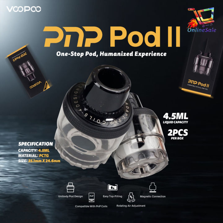 Voopoo PnP Pod II Cartridge For VOOPOO Drag E60 PCTG 4 5ML Voopoo PnP