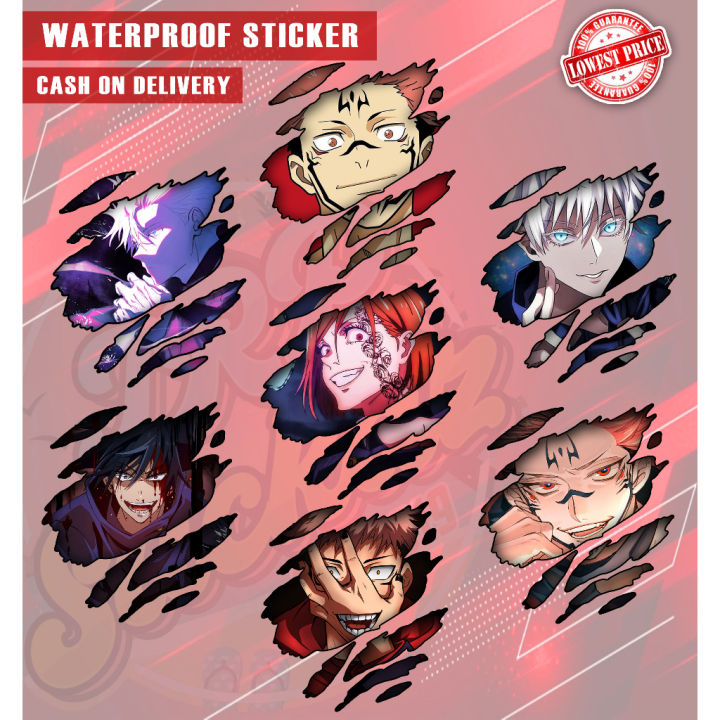 Jujutsu Kaisen SCRATCH Anime Waterproof Sticker Lazada PH