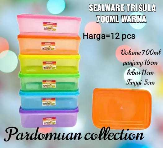 Pcs Dan Pcs Toples Kotak Makan Plastik Warna Ml Sealwear