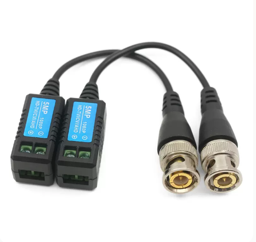 1 Pair HD Video Balun Transmitter 5MP CVI TVI AHD Transceiver For