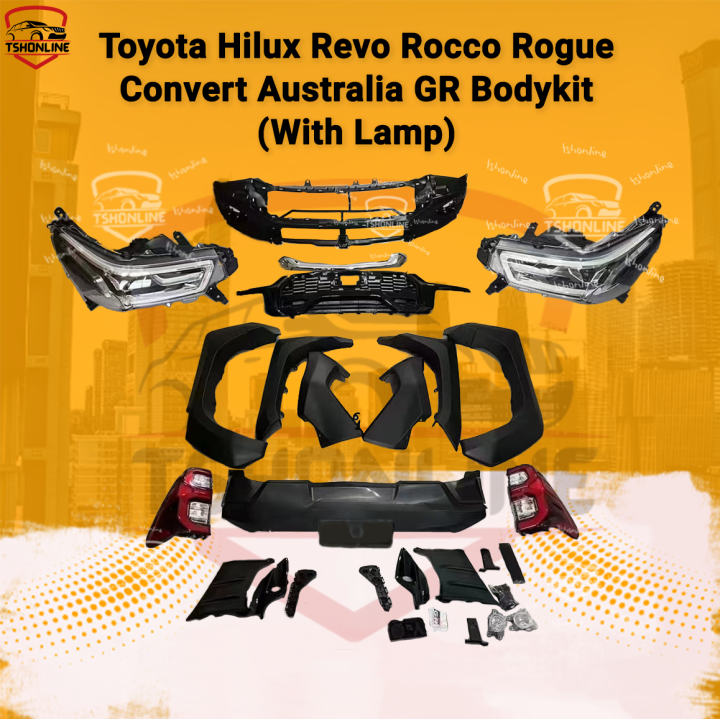 Toyota Hilux Revo Rocco Rogue Convert Australia GR Bodykit Bumper Set