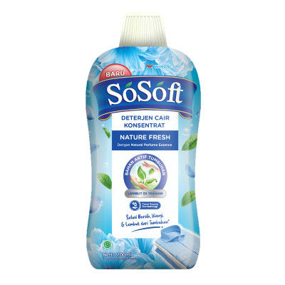 SoSoft Deterjen Cair Konsentrat Nature Fresh 700 Ml Lazada Indonesia