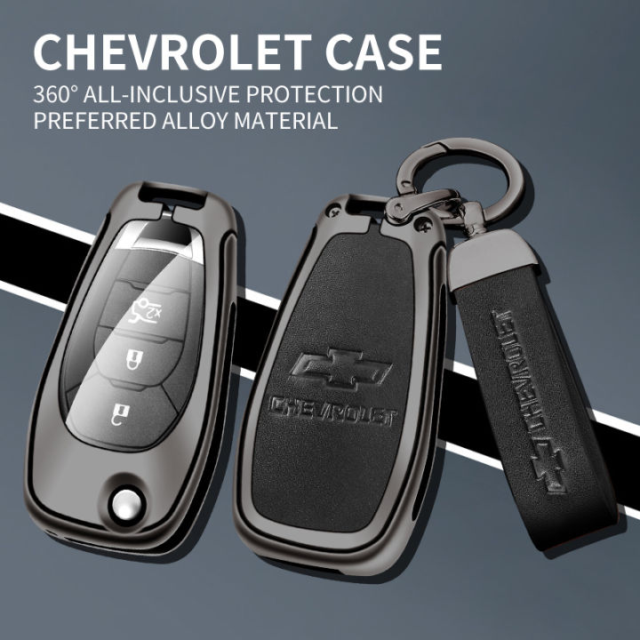 Zinc Alloy Leather Smart Car Key Case Cover Keyless Fob Shell Holder