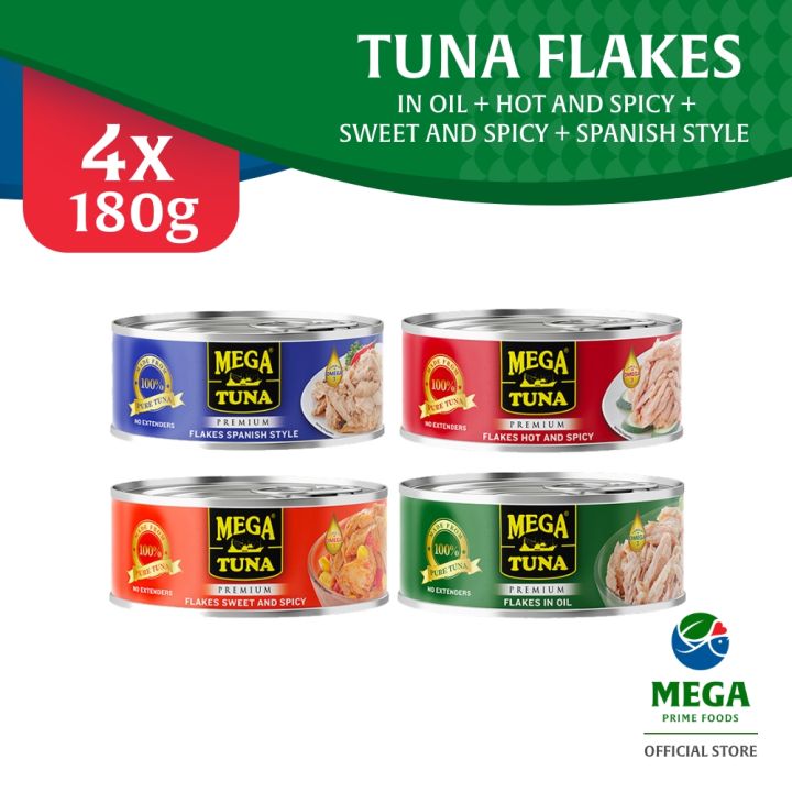 Mega Tuna Flakes In Oil Hot And Spicy Sweet And Spicy Spanish Style