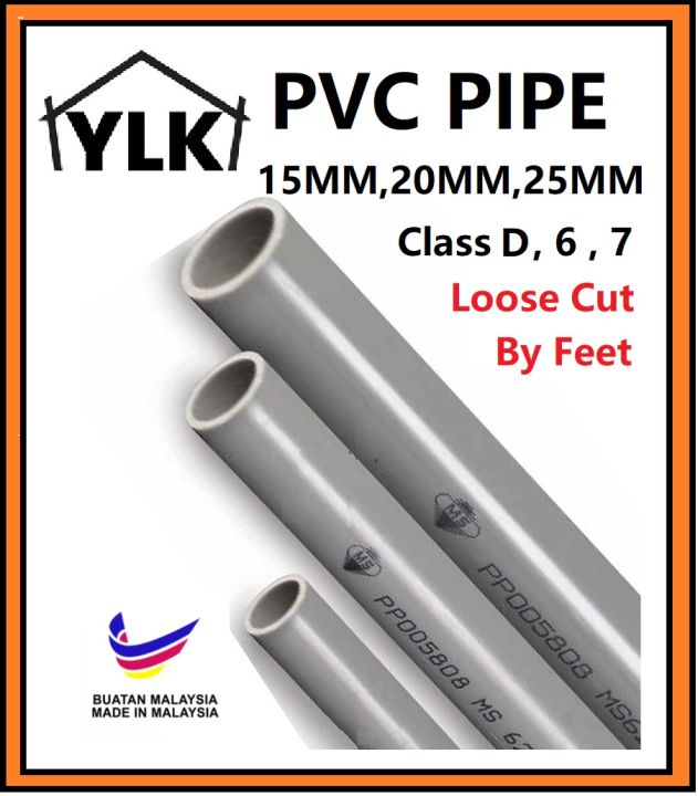 YLK 𝐒𝐄𝐋𝐋 𝐁𝐘 𝐅𝐓 PVC Pipe Air PVC Kelabu PVC Water Pipe 1 2 15MM 3 4