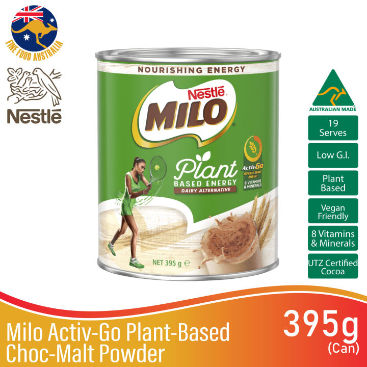 Australia S Nestle Milo Activ Go Plant Based Choc Malt Powder G