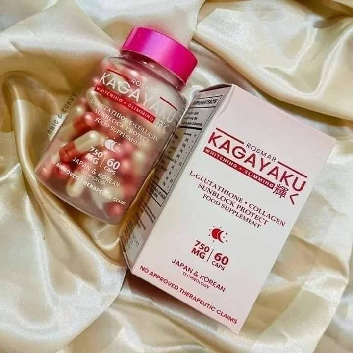 Rosmar Kagayaku Gluta Capsules New Bottle Whitening Slimming Caps